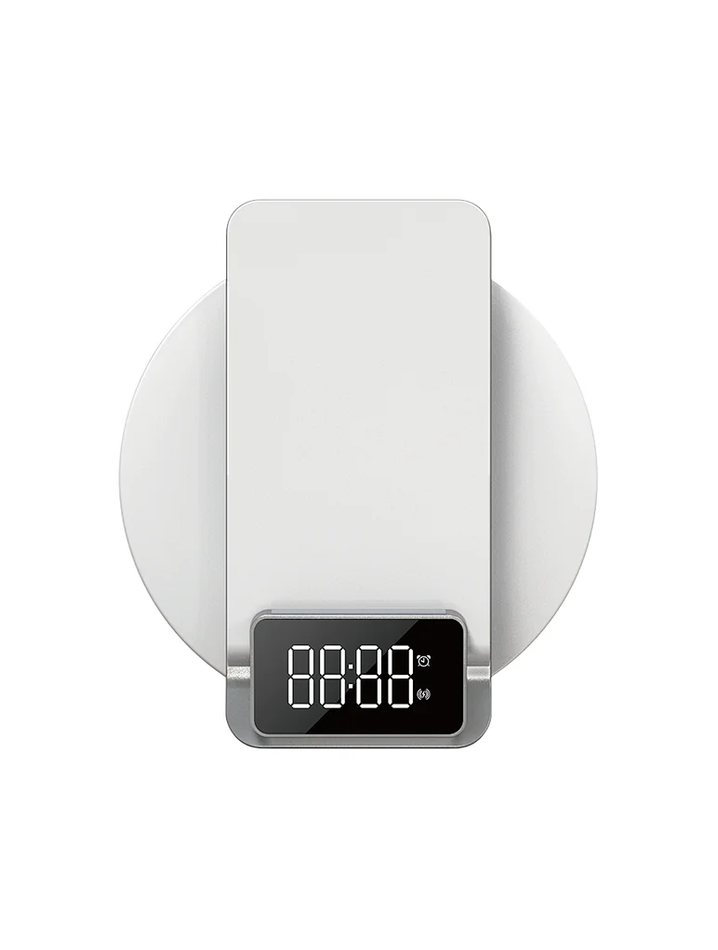 БЗУ WiWU M11 4-in-1 Wireless Fast Charger with Time Clock and Backlight ( White )