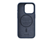 Чехол для iPhone 15 Pro Njord Salmon Leather MagSafe Case Blue (NA53SL01)