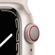 Apple Watch Series 7 GPS + LTE 41mm Starlight Aluminum Case with Starlight Sport Band (MKH83)