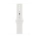 Apple Watch SE 2 GPS + LTE 44mm Silver Aluminum Case with White Sport Band (MNQ23)