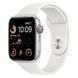 Apple Watch SE 2 GPS + LTE 44mm Silver Aluminum Case with White Sport Band (MNQ23)