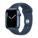 Apple Watch Series 7 45mm Blue Aluminum Case with Abyss Blue Sport Band (MKN83)