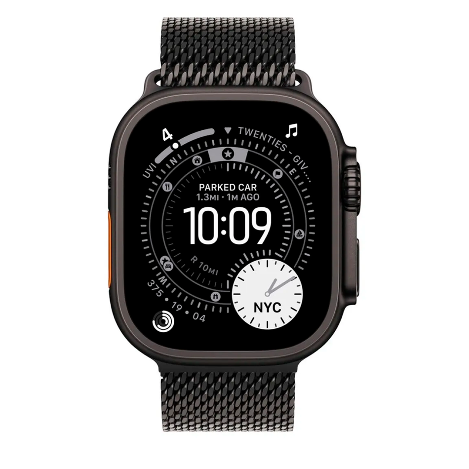 Apple Watch Ultra 3 GPS + Cellular 49mm Black Tit. Case w. Black Tit. Milanese Loop - Large (MF1T4)