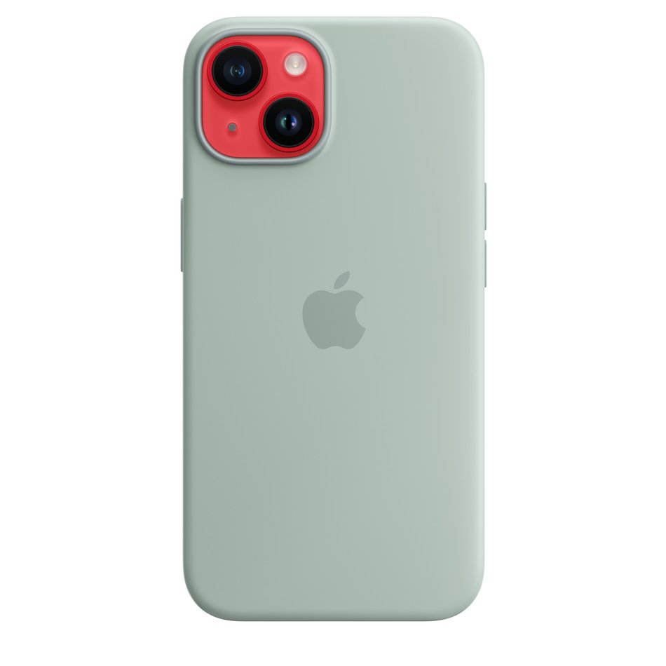 Чохол для iPhone 14 OEM+ Silicone Case wih MagSafe (Succulent)