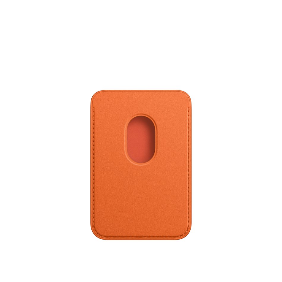 Чохол для карт Apple iPhone Leather Wallet з MagSafe - Orange (MPPY3)