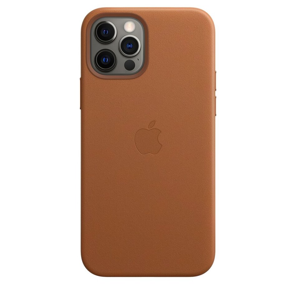 Чохол для iPhone 12 Pro Apple Leather Case with Magsafe ( Saddle Brown ) (MHKF3) UA