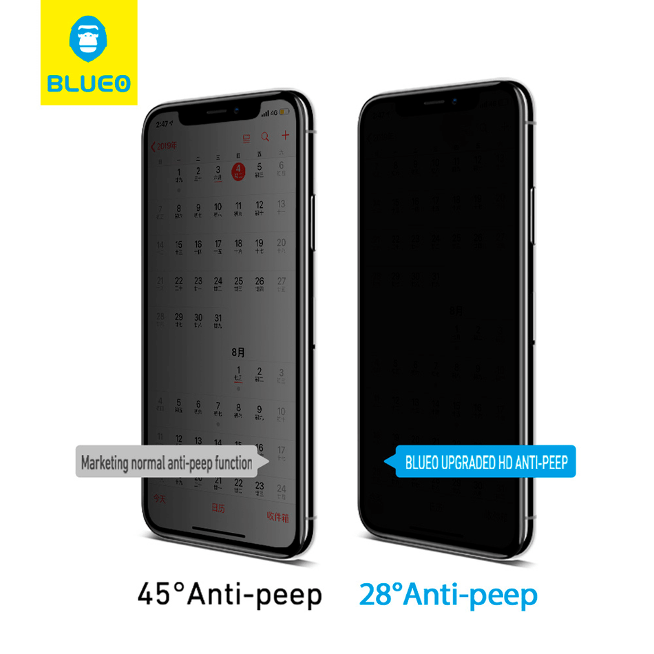 Защитное стекло для iPhone 12 mini Blueo 2.5D Silk Narrow Border Tempered Glass Privacy