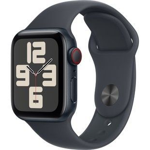 Apple Watch SE 2 GPS + Cellular 40mm Midnight Aluminium Case w. Midnight Sport Band - M/L (MXFT3/MXGD3)