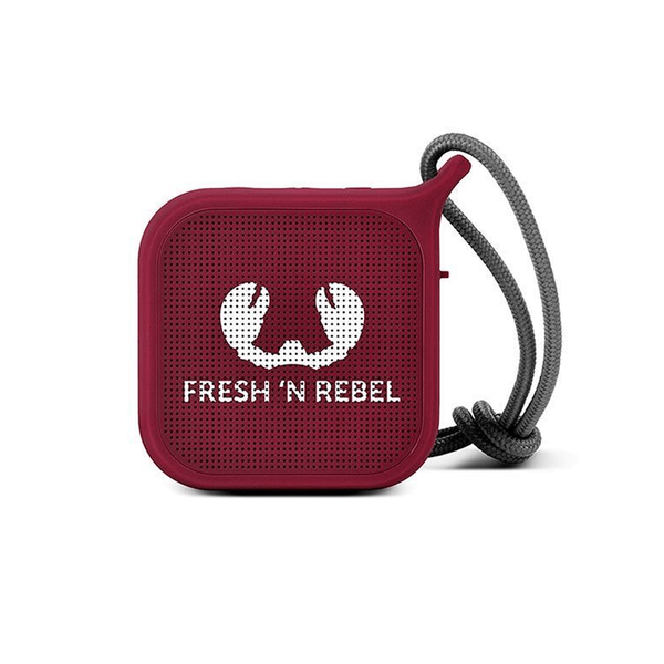 Fresh 'N Rebel Rockbox Pebble Small Bluetooth Speaker  Red (700031)