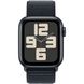 Apple Watch SE 2 40mm Midnight Aluminum Case with Midnight Sport Loop (MRE03)