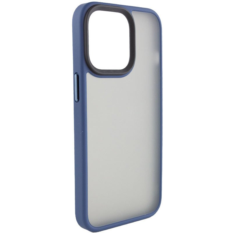 Чохол для iPhone 13 Pro Metal Buttons ( Blue )