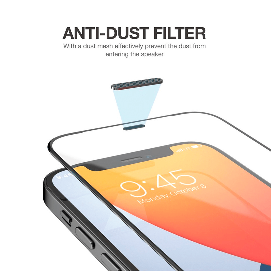 Защитное стекло для iPhone Xs / 11 Pro AmazingThing 3D Hot Bending Dust Filter ( Black )