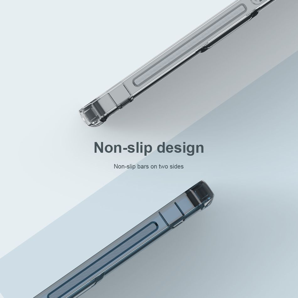 Чохол для iPhone 13 Pro Max Nillkin Nature Pro Magnetic Series (Transparent-Blue)