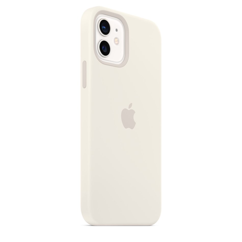 Чехол для iPhone 12 mini OEM+ Silicone Case with Magsafe ( White )