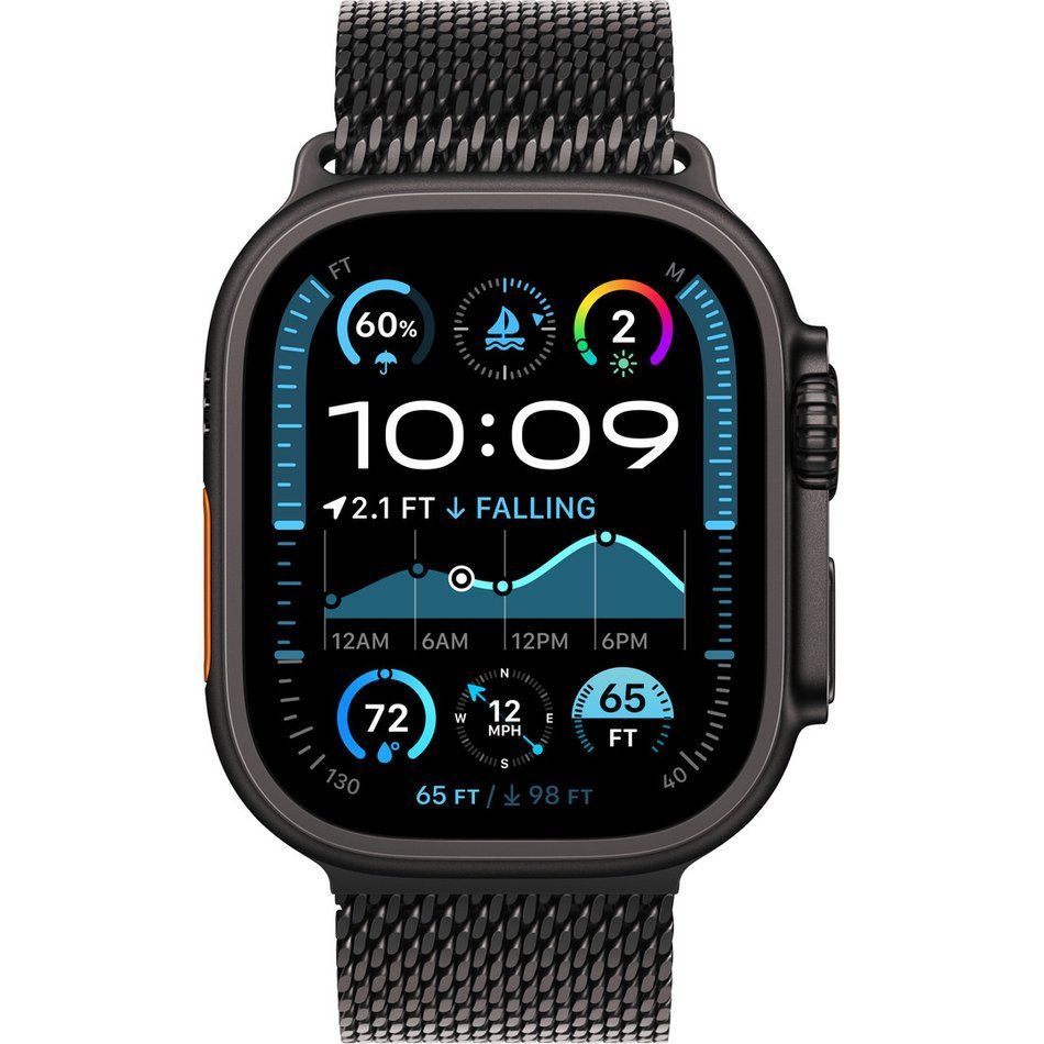 Б/У Apple Watch Ultra 2 GPS + Cellular 49mm Black Titanium Case w. Black Titanium Milanese Loop
