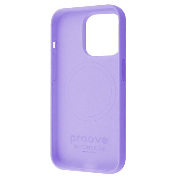 Чохол для iPhone 14 Pro Proove Silicone Case with Magnetic Ring (Lilac) PCSMIP14021