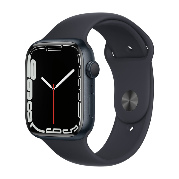 USED Apple Watch Series 7 45mm Midnight Aluminum Case with Midnight Sport Band (MKN53)
