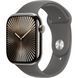 Apple Watch Series 10 GPS + Cellular 46mm Natural Titanium Case w. Stone Grey Sport Band - S/M (MWY93)