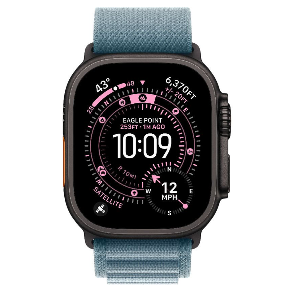 Б/У Apple Watch Ultra 3 GPS + Cellular 49mm Black Tit. Case w. Light Blue Alpine Loop