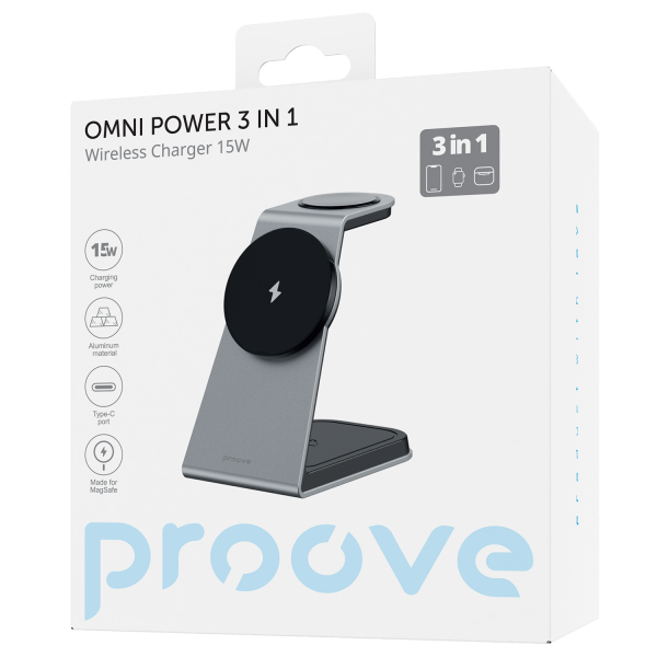 БЗУ Proove Omni Power 3in1 (Gray) (WSOP15020003)