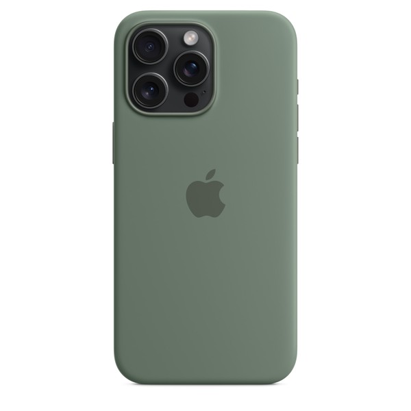 Чехол для iPhone 15 Pro Max OEM+ Silicone Case wih MagSafe (Cypress)