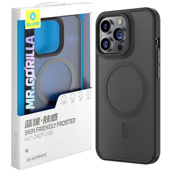Чохол для iPhone 13 Pro Blueo Frosted Anti-Drop Case with MagSafe ( Black ) BF-13PBLK