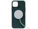 Чохол для iPhone 15 Plus Njord Salmon Leather MagSafe Case Dark Green (NA52SL02)