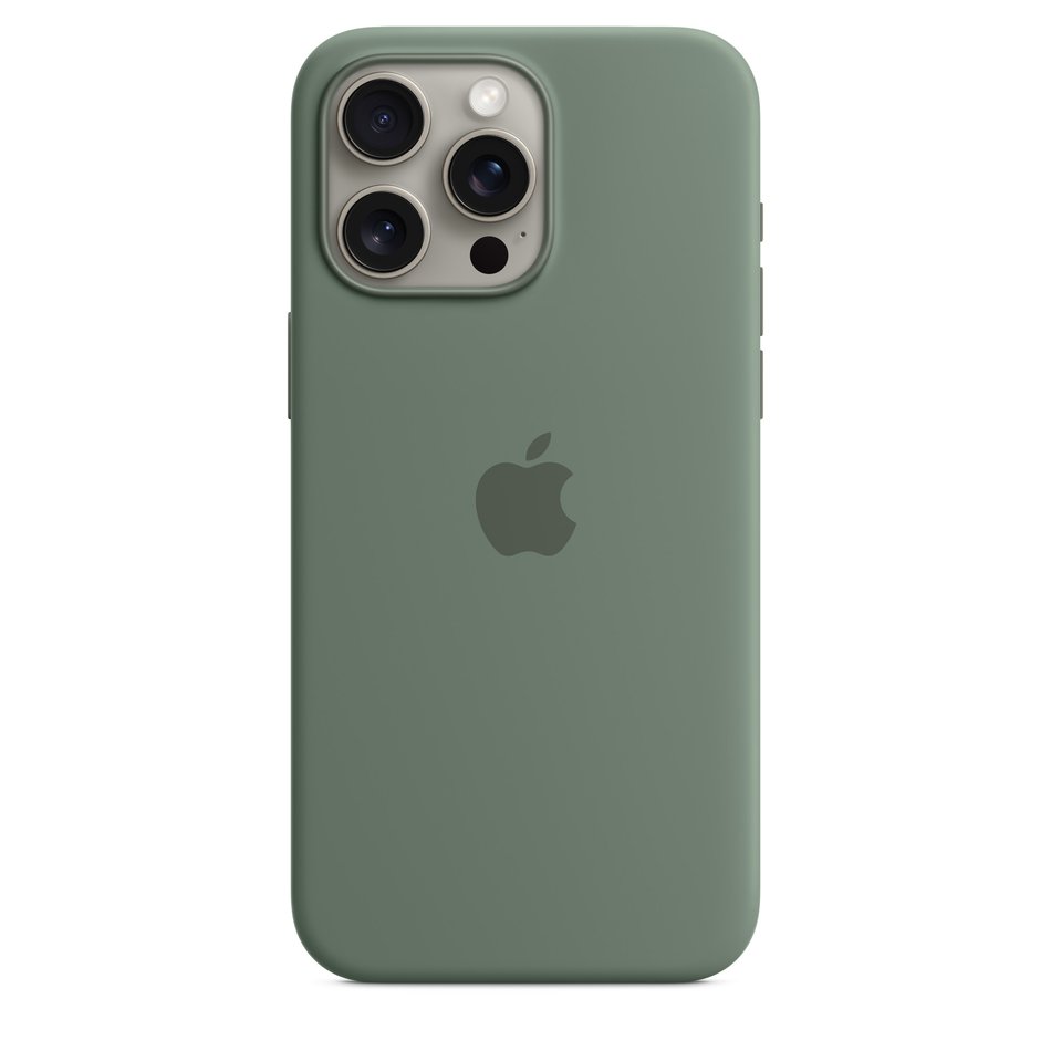 Чехол для iPhone 15 Pro Max OEM+ Silicone Case wih MagSafe (Cypress)