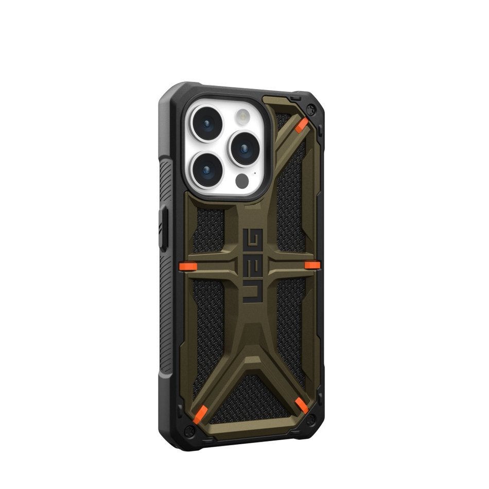 Чохол для iPhone 15 Pro UAG Monarch, Kevlar Elemental Green (11427811397B)