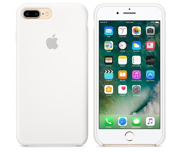 Чохол iPhone 7+ / 8+ Silicone Case OEM ( White )