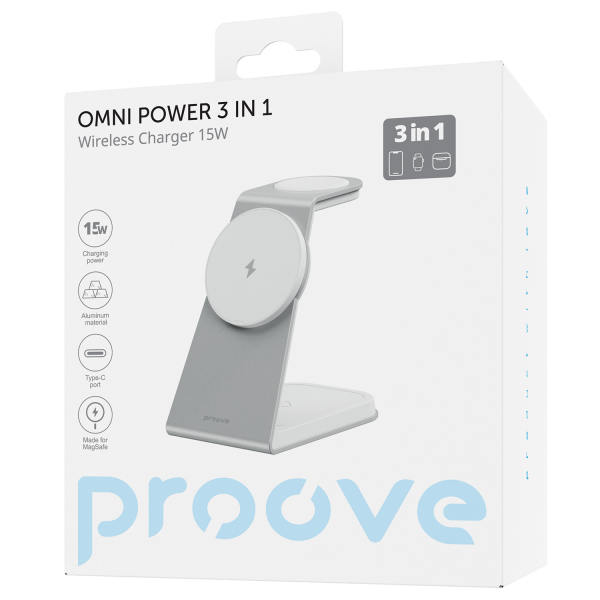 БЗУ Proove Omni Power 3in1 (White) (WSOP15020002)