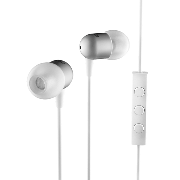 Nocs NS200 Aluminum iOS Earphones with Remote and Mic White (NS200-002) White (700088)