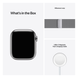 Apple Watch Series 7 GPS + LTE 41mm Silver Stainless Steel Case with Silver Milanese Loop (MKHX3/MKHF3)