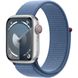 Apple Watch Series 9 GPS + Cellular 41mm Silver Alu. Case w. Winter Blue Sport Loop (MRHX3)