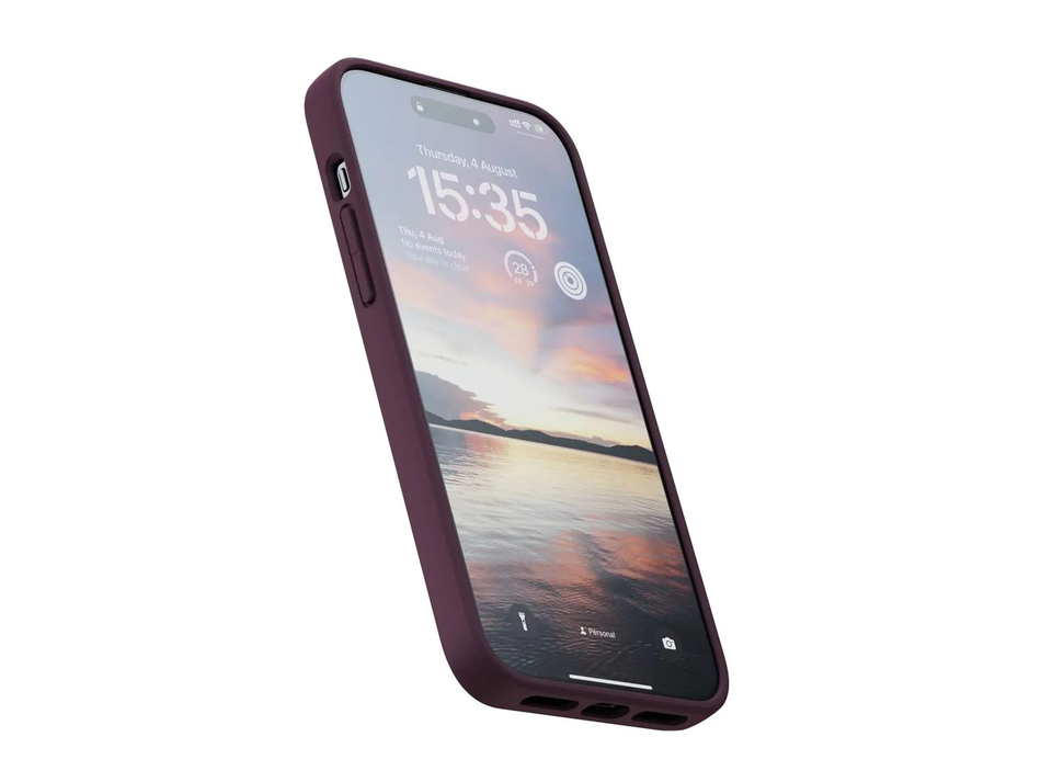 Чохол для iPhone 15 Plus Njord Salmon Leather MagSafe Case Rust (NA52SL03)