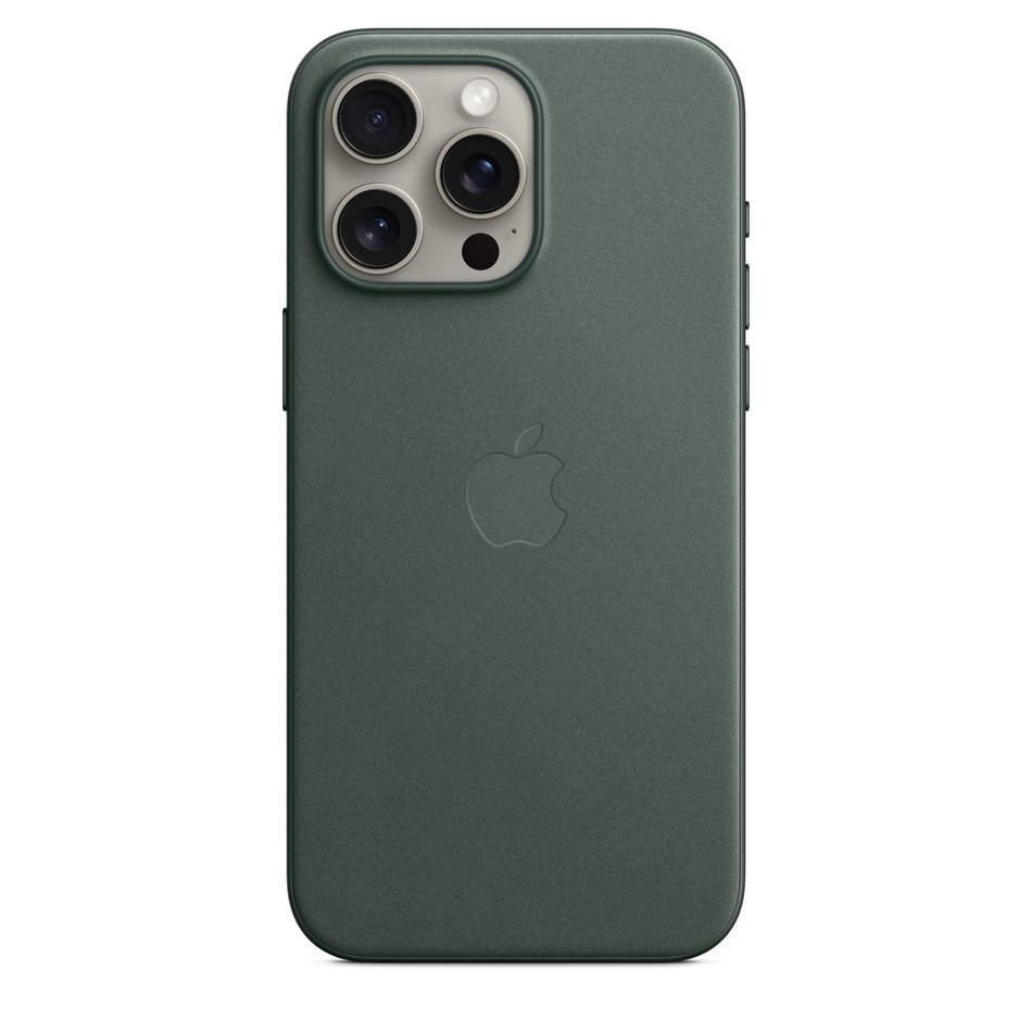 Чехол для iPhone 15 Pro Max OEM+ FineWoven with MagSafe (Evergreen)