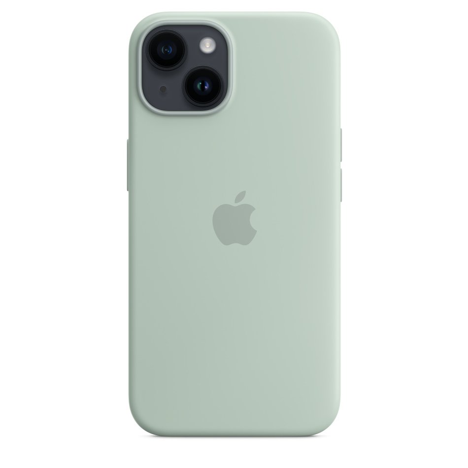 Чехол для iPhone 14 Apple Silicone Case with MagSafe - Succulent (MPT13) UA