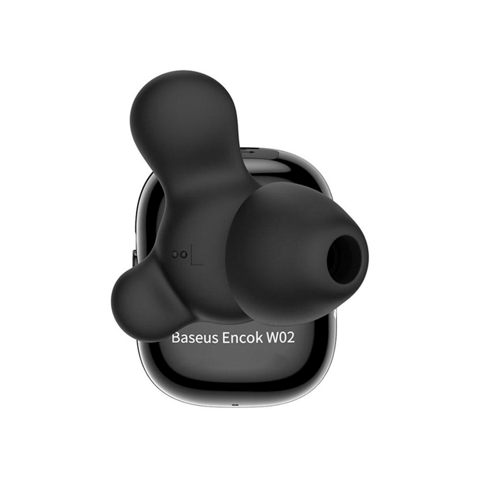 Бездротова Bluetooth-гарнітура Baseus Encok W02 Truly Wireless headset Black (008034)