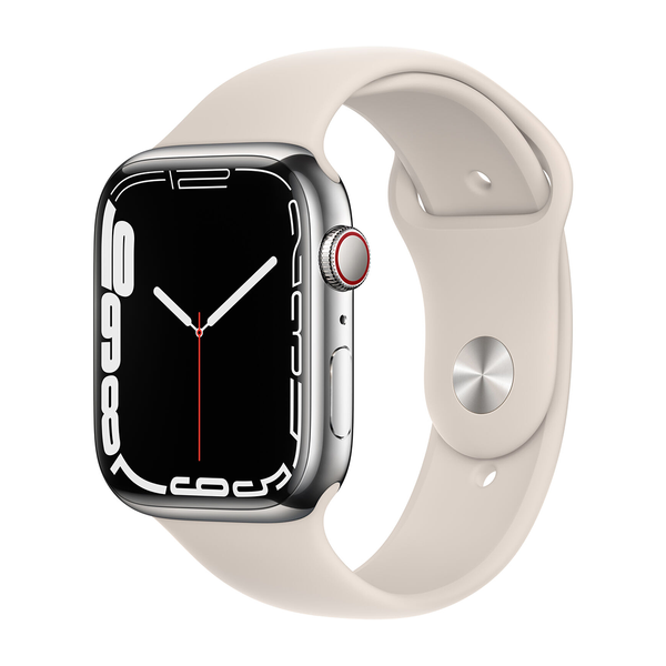 Б/У Apple Watch Series 7 GPS + LTE 45mm Silver Stainless Steel Case