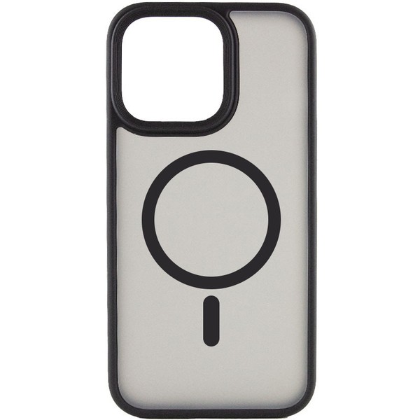 Чехол для iPhone 15 Pro Max Metal Buttons with MagSafe (Black)