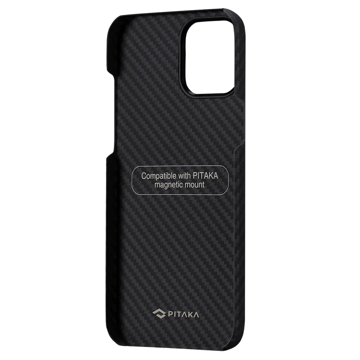Чохол для iPhone 12 Pro Max Pitaka MagEZ Case Twill Black/Grey (KI1201PM)