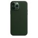 Чохол для iPhone 13 Pro Max Apple Leather Case with Magsafe (Sequoia Green) MM1Q3 UA