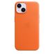 Чохол для iPhone 14 Apple Leather Case with MagSafe - Orange (MPP83) UA