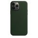Чохол для iPhone 13 Pro Max Apple Leather Case with Magsafe (Sequoia Green) MM1Q3 UA