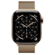 Apple Watch Series 11 GPS + Cellular 42mm Gold Tit. Case w. Gold Milanese Loop (MF8Y4)