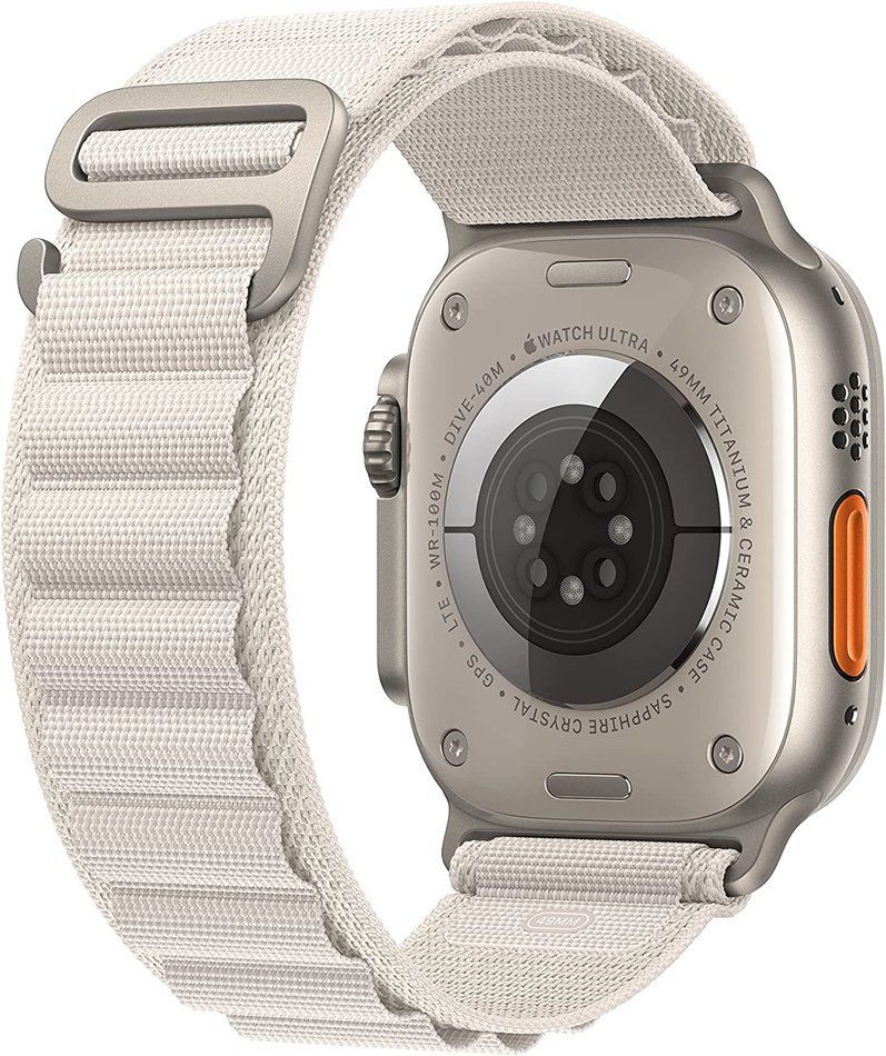 Б/У Apple Watch Ultra GPS + LTE 49mm Titanium Case with Starlight Alpine Loop