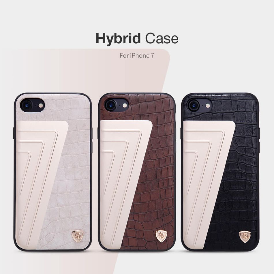 Чохол для iPhone 7 / 8 Nillkin Hybrid Series ( Ivory Stone/Gold )