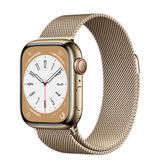 Apple Watch Series 8 GPS + Cellular 41mm Gold Stainless Steel Case w. Milanese Loop Gold (MNJE3, MNJF3) (003451)