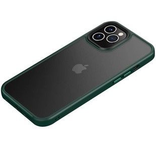 Чехол для iPhone 12/12 Pro Metal Buttons ( Dark Green )