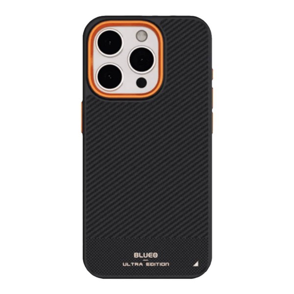 Чохол для iPhone 16 Pro (BL010) Blueo Bi-Texture Magnetic 600D Armor Aramid Fiber (Black Grey)